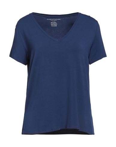 Majestic Filatures Woman T-shirt Blue Size 1 Viscose, Elastane
