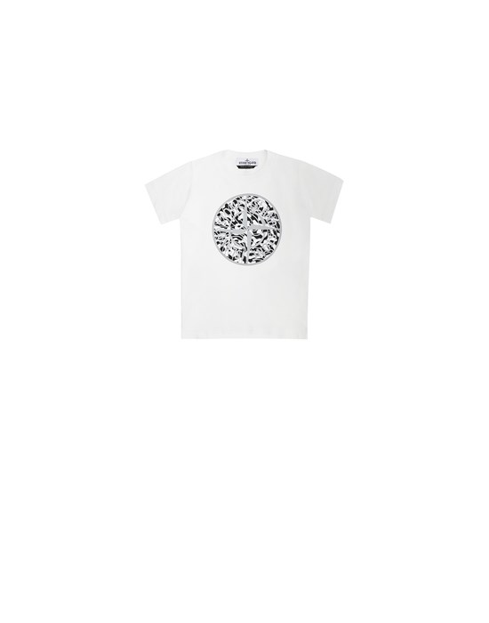 Short sleeve t-shirt Man 21071 ‘CAMO LOGO’ REFLECTIVE Front STONE ISLAND BABY
