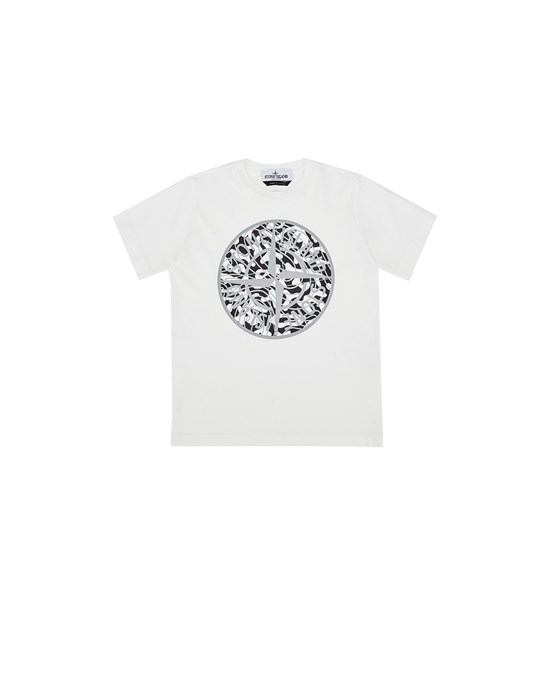 短袖 T 恤 男士 21071 ‘CAMO LOGO’ REFLECTIVE Front STONE ISLAND KIDS