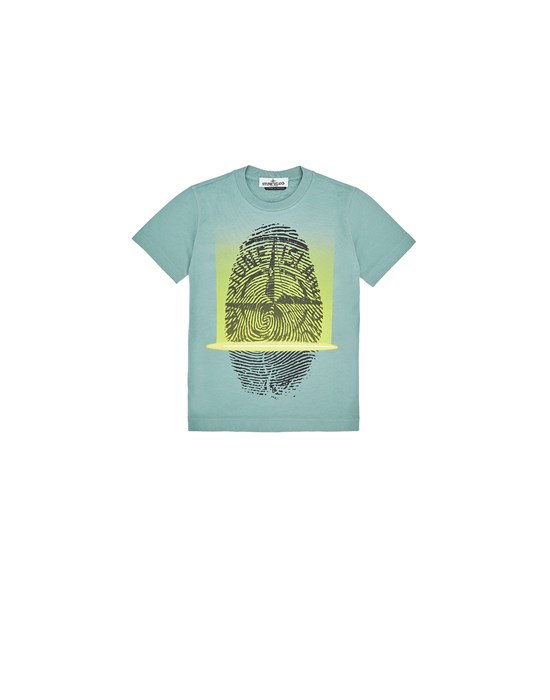 Short sleeve t-shirt Man 21053 ‘FINGER SCAN TWO’ Front STONE ISLAND KIDS