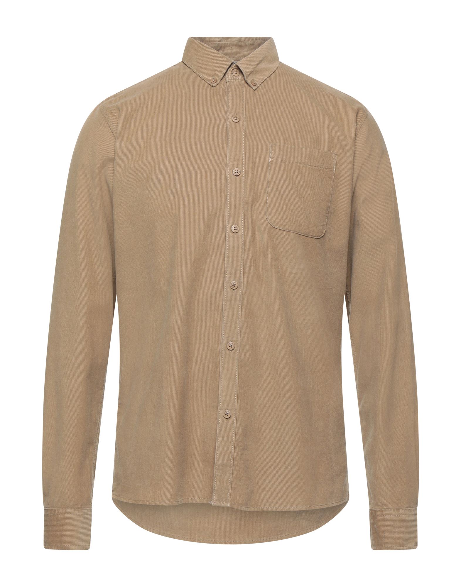 Solid ! Shirts In Camel