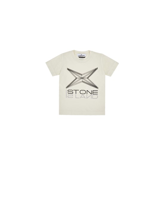 Short sleeve t-shirt Man 21059 ‘WIREFRAME THREE’ Front STONE ISLAND BABY