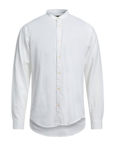 Hermitage Man Shirt Ivory Size Xl Linen In White