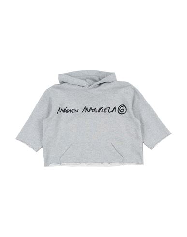 Mm6 Maison Margiela Toddler Sweatshirt Grey Size 6 Cotton, Elastane In Grey