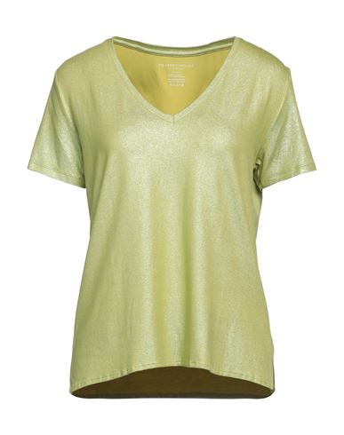 Majestic Filatures Woman T-shirt Acid Green Size 1 Viscose, Elastane