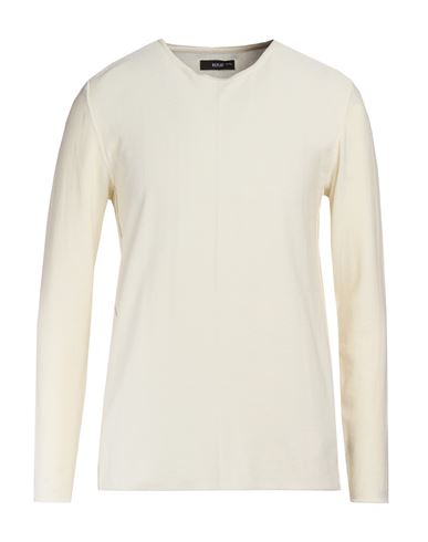 Replay Man Sweater Cream Size Xxl Cotton In White