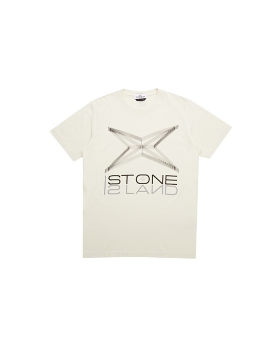 Short sleeve t-shirt Man 21059 ‘WIREFRAME THREE’ Front STONE ISLAND TEEN