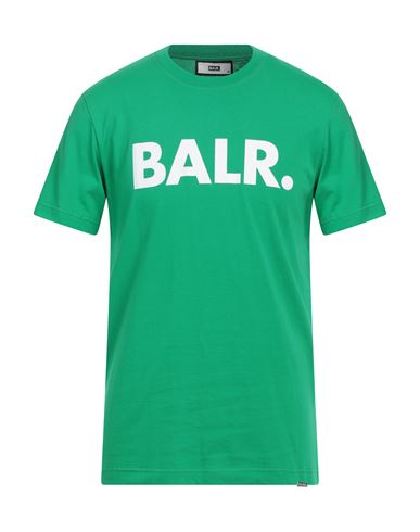 Shop Balr. Man T-shirt Green Size L Organic Cotton