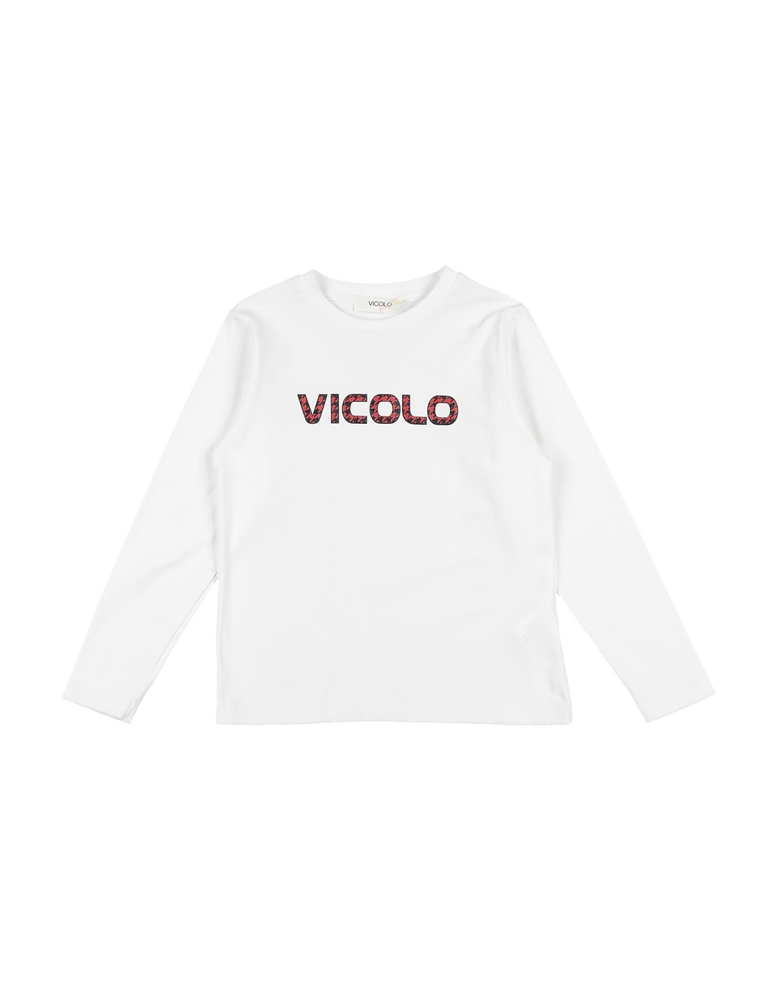 Vicolo Kids'  T-shirts In White