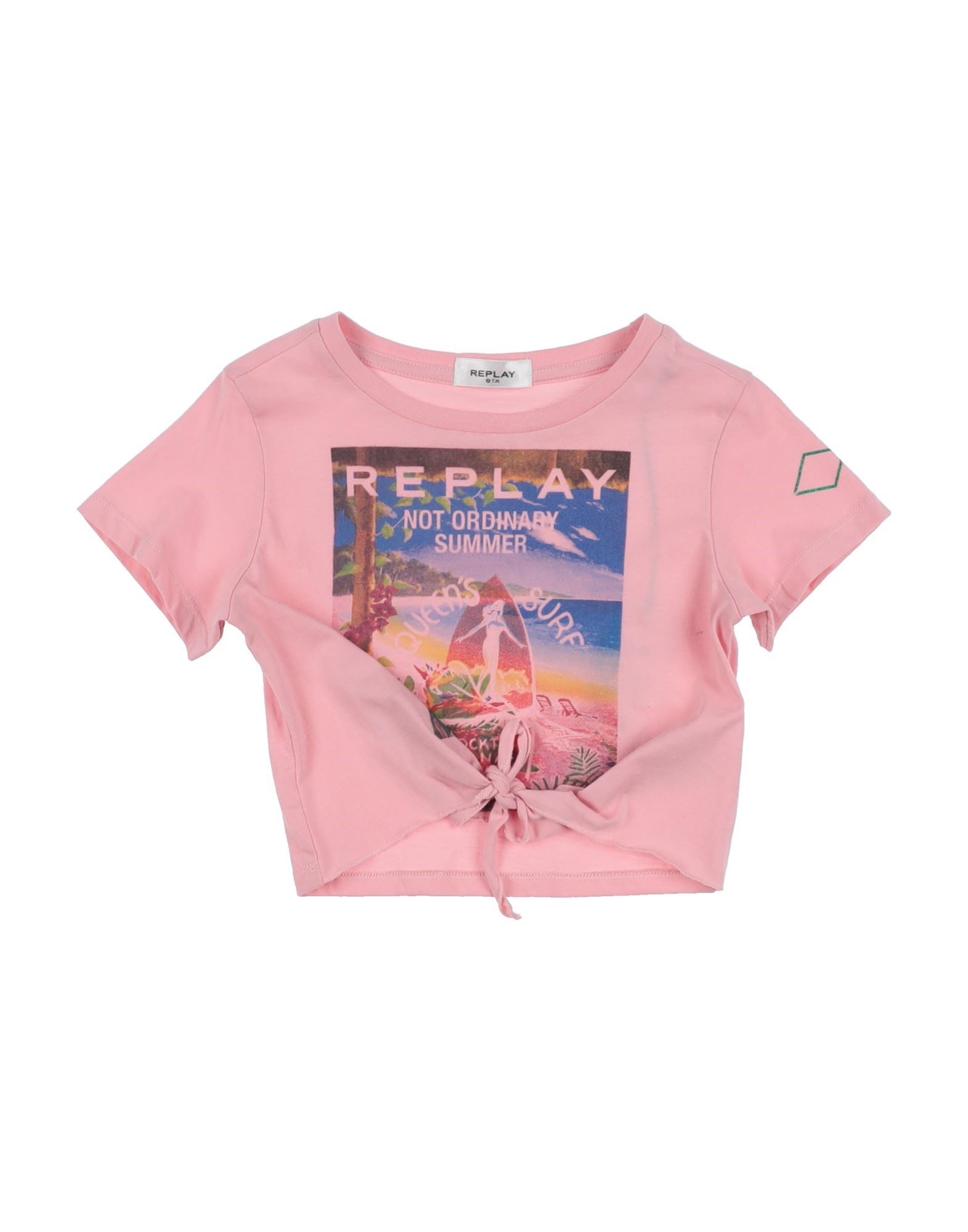Replay & Sons Kids'  T-shirts In Pink