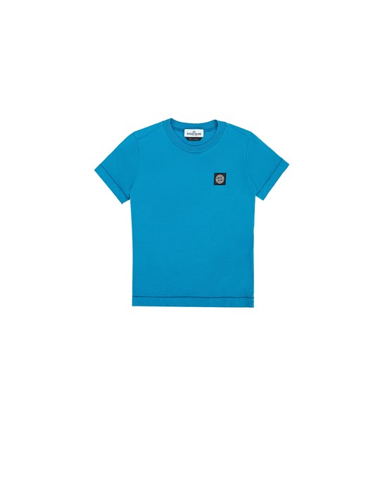 STONE ISLAND JUNIOR 20147 短袖 T 恤 男士 蓝绿色