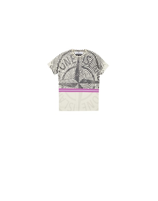 Short sleeve t-shirt Man 21052 ‘FINGER SCAN THREE’ Front STONE ISLAND BABY
