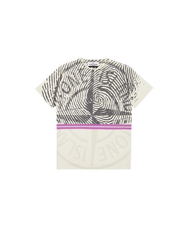 STONE ISLAND JUNIOR 21052 ‘FINGER SCAN THREE’ Short sleeve t-shirt Man Stucco EUR 119