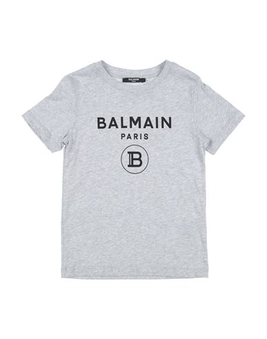 Balmain Babies'  Toddler Girl T-shirt Light Grey Size 4 Cotton
