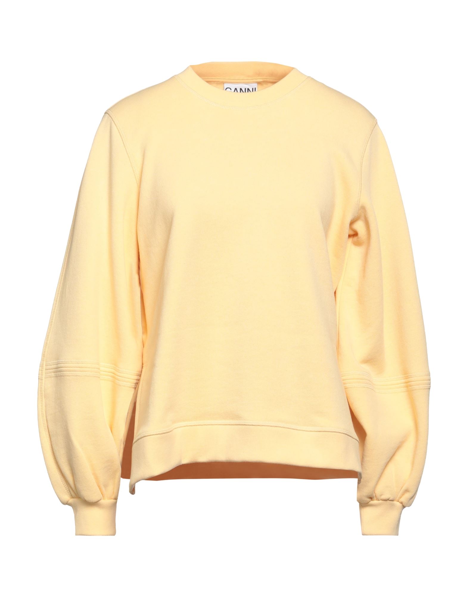 Ganni Sweatshirts In Yellow