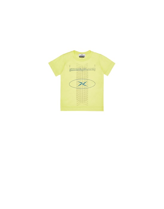  STONE ISLAND BABY 21051 ‘WIREFRAME ONE’  Short sleeve t-shirt Man Lemon