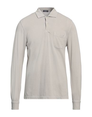 Shop Rossopuro Man Polo Shirt Light Grey Size 4 Cotton