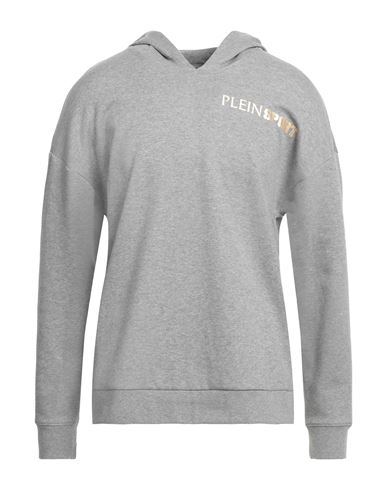 Plein Sport Man Sweatshirt Grey Size Xxl Colvera, Polyester