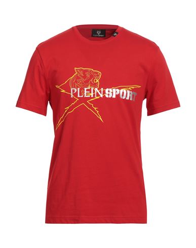 Plein Sport Man T-shirt Red Size Xxl Cotton In Red
