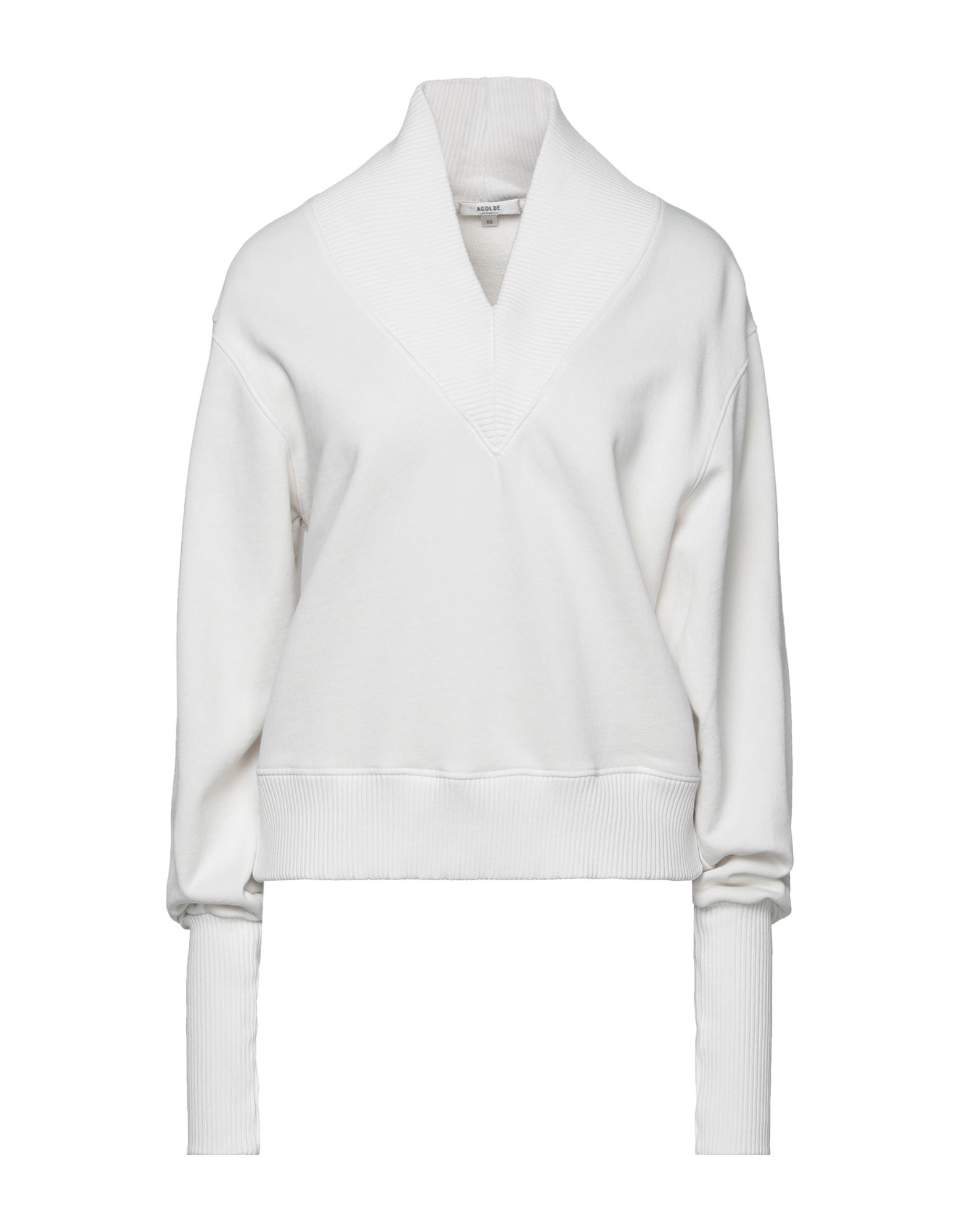 Agolde Sweatshirts In Ivory