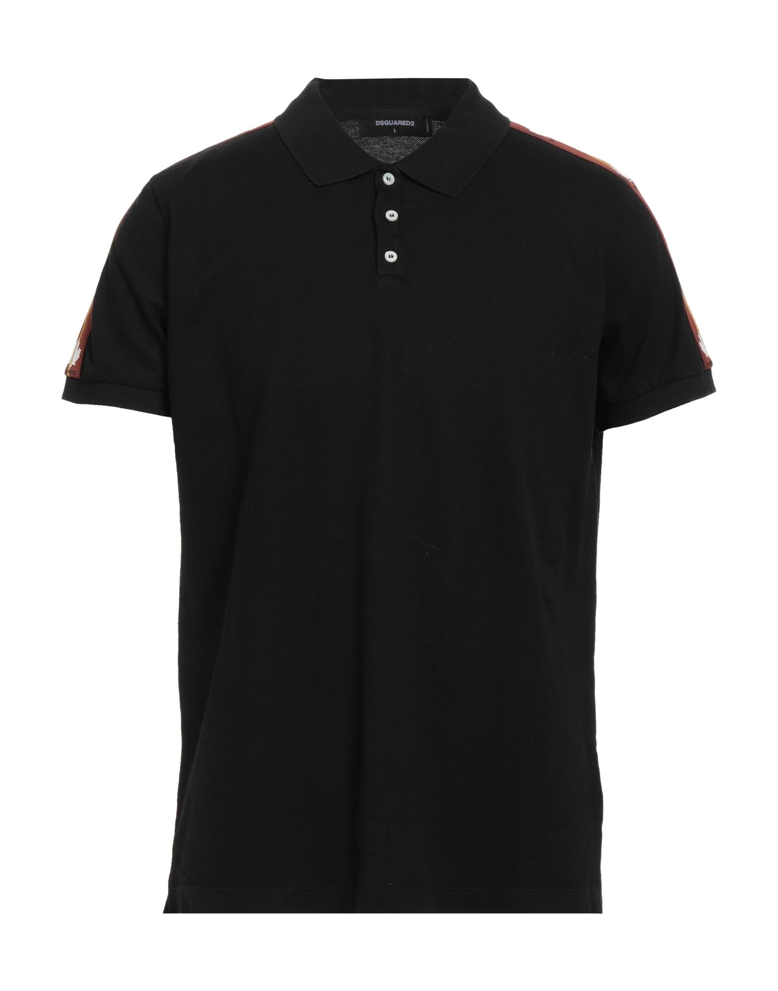 Dsquared2 Knitted Polo In Black