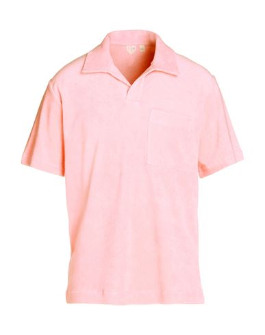 Arket Man Polo Shirt Salmon Pink Size Xl Organic Cotton