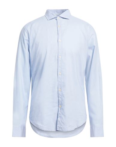 Hermitage Man Shirt Light Blue Size Xxl Linen