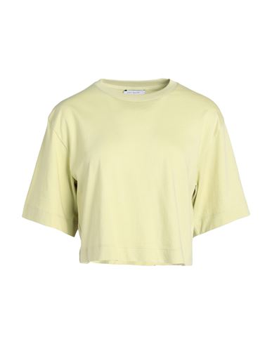 Luella Org Ctn Sj Cropped T-shirt Woman T-shirt Green Size L Organic cotton, Elastane