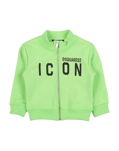 Dsquared2 Babies'  Icon Newborn Boy Sweatshirt Lime Green Size 3 Cotton, Elastane