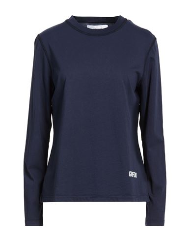 Grifoni Woman T-shirt Midnight Blue Size L Cotton In Blue