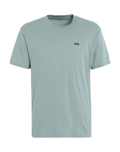 Vans Mn Left Chest Logo Tee Man T-shirt Sage Green Size S Cotton