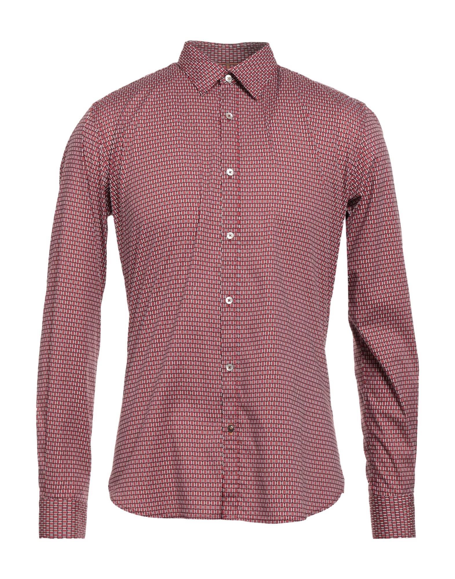 Alley Docks 963 Shirts In Brick Red