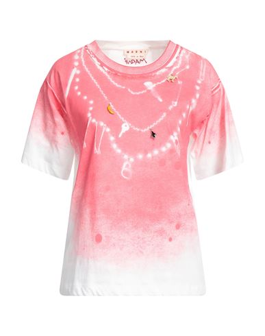 Marni Woman T-shirt Fuchsia Size 8 Cotton In Pink