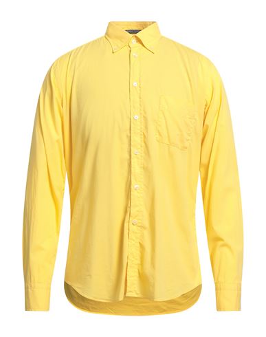 B.d.baggies B. D.baggies Man Shirt Yellow Size 3xl Cotton, Elastane