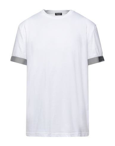 Dsquared2 Man Undershirt White Size L Cotton, Elastane