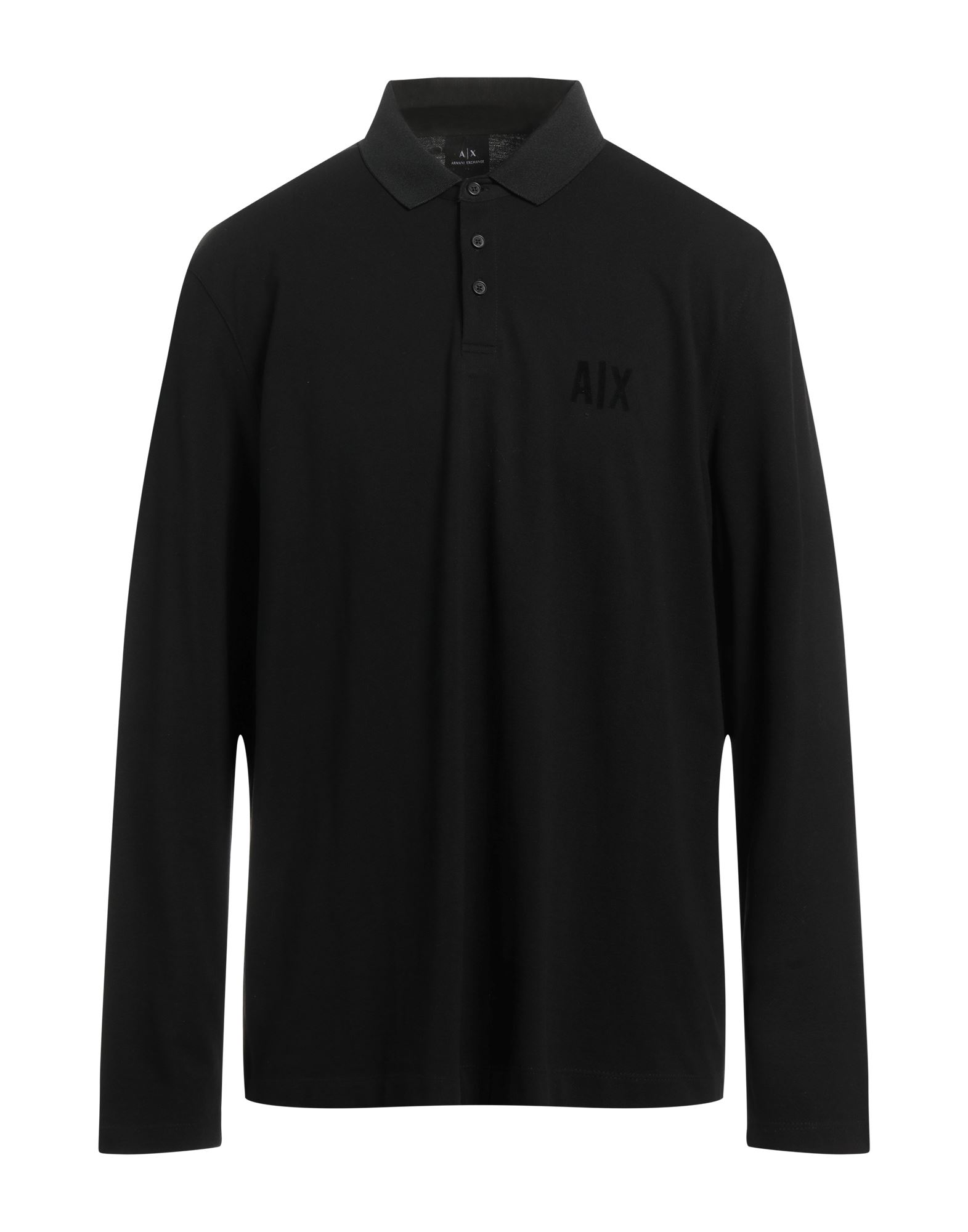Armani Exchange Polo Shirts In Black