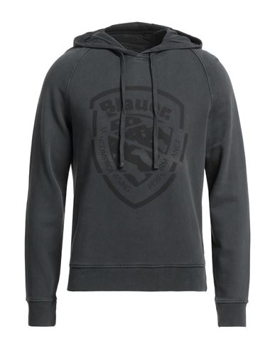 Blauer Man Sweatshirt Lead Size 3xl Cotton In Grey