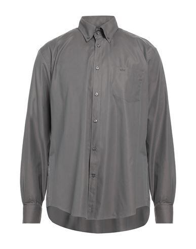 Paul & Shark Man Shirt Grey Size 16 ½ Cotton, Lyocell