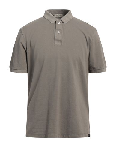 Shop Gran Sasso Man Polo Shirt Khaki Size 36 Cotton In Beige