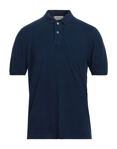 Gran Sasso Man Polo Shirt Navy Blue Size 44 Cotton