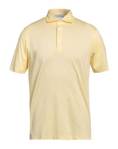 Shop Gran Sasso Man Polo Shirt Yellow Size 40 Cotton