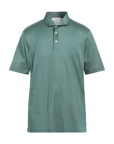 Shop Gran Sasso Man Polo Shirt Sage Green Size 46 Cotton