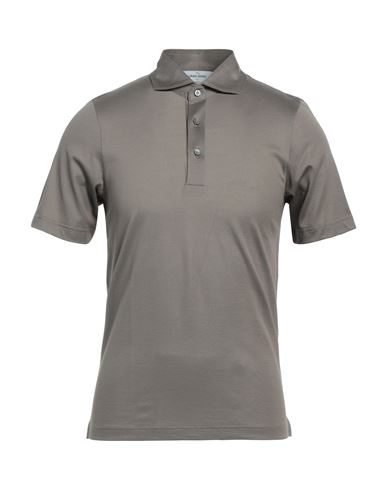Shop Gran Sasso Man Polo Shirt Grey Size 46 Cotton