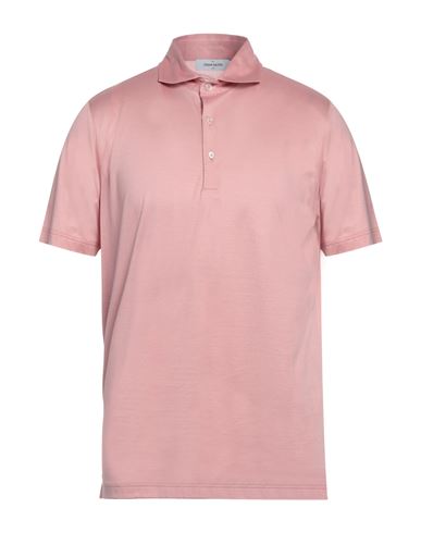 Gran Sasso Man Polo Shirt Pastel Pink Size 48 Cotton
