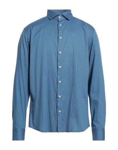 Bastoncino Man Shirt Pastel Blue Size 17 ½ Cotton
