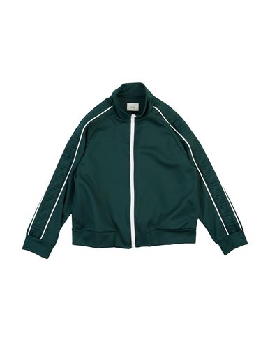 Shop Fendi Toddler Boy Sweatshirt Dark Green Size 4 Polyester, Cotton
