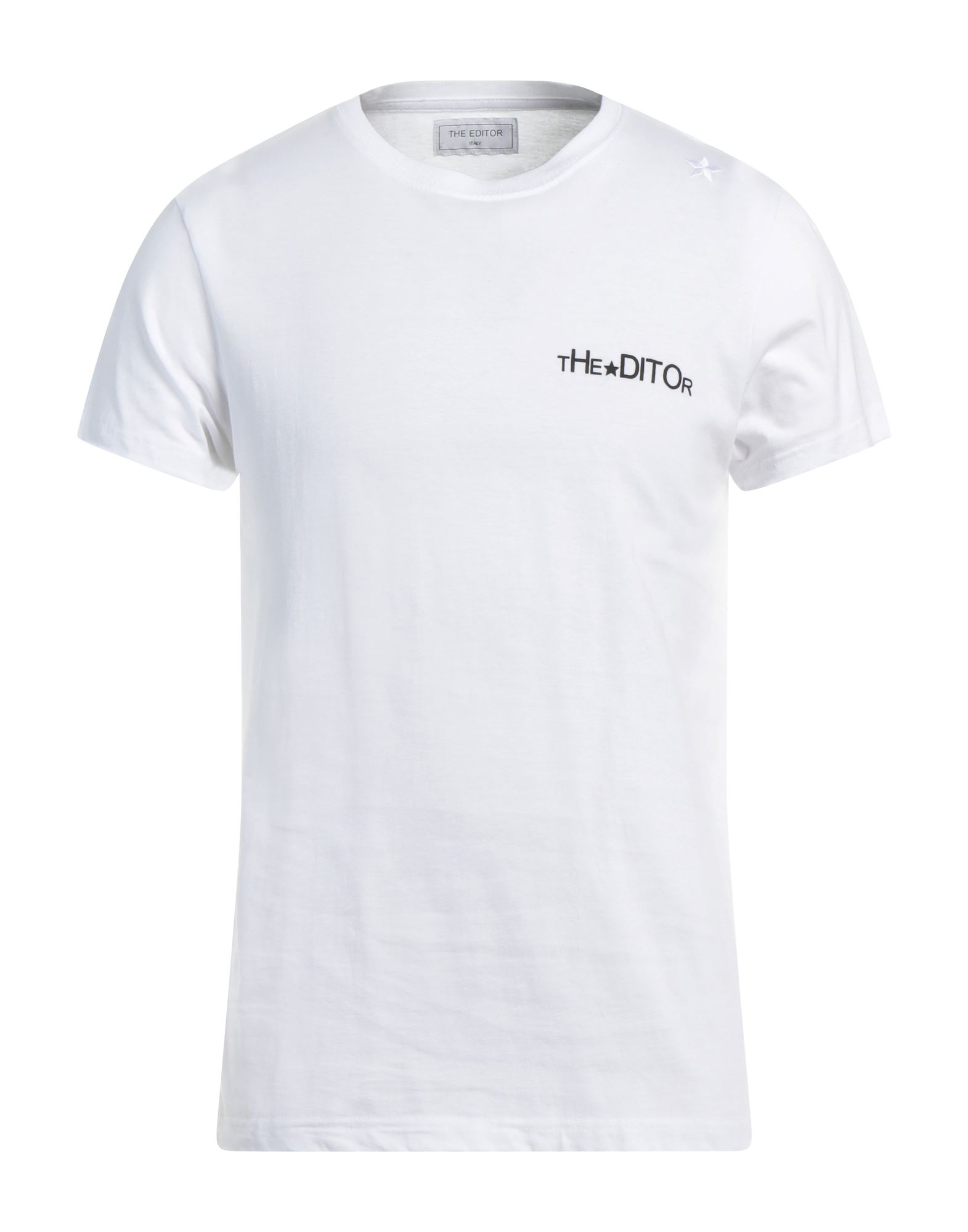 THE EDITOR THE EDITOR MAN T-SHIRT WHITE SIZE S COTTON