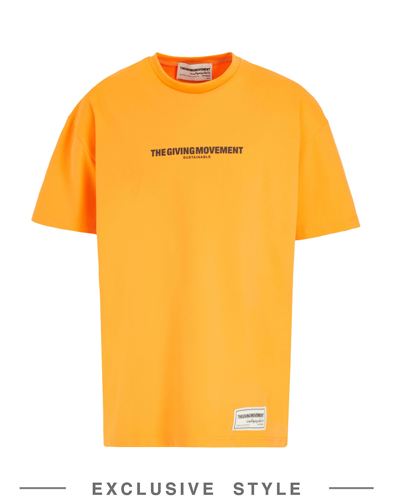 Shop The Giving Movement X Yoox T-shirt Orange Size Xs/s Recycled Polyester, Recycled Elastane
