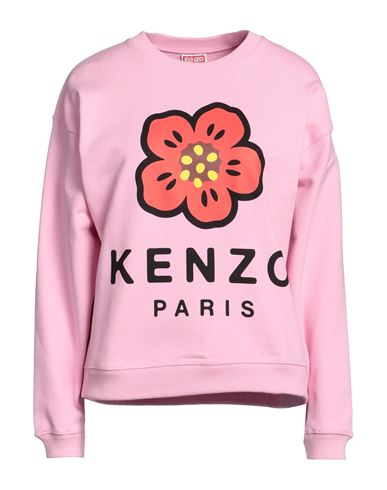 Kenzo Woman Sweatshirt Pink Size M Cotton, Elastane