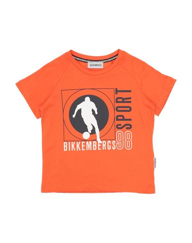 Bikkembergs Babies'  Toddler Boy T-shirt Orange Size 3 Cotton